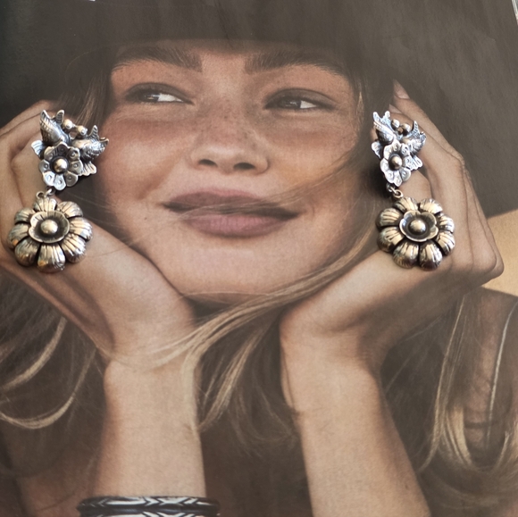 🆕Taxco Silver Floral Earrings Fabulous Quality - Picture 3 of 8